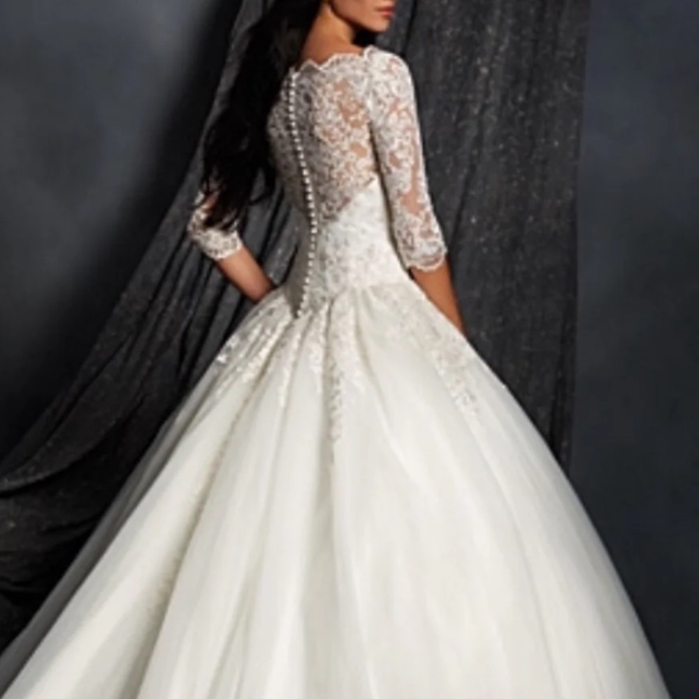 Alfred Angelo Wedding dress size 16 NWT - Picture 5 of 17